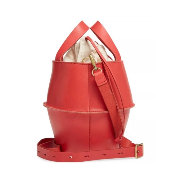 Madewell The Austin Crossbody Red Bag - Picture 3 of 11